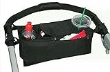 Worsendy Kinderwagen Organizer Kinderwagen Zubehör Universal schwarz Baby Wickeltasche Kinderwagen Buggy Becherhalter passend für die meisten Kinderwagen