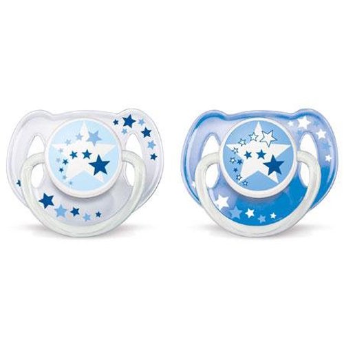 Philips AVENT SCF176/22 BPA-Free Glow in the Dark Night-Time Soothers (6-18 Months) 2 Pack