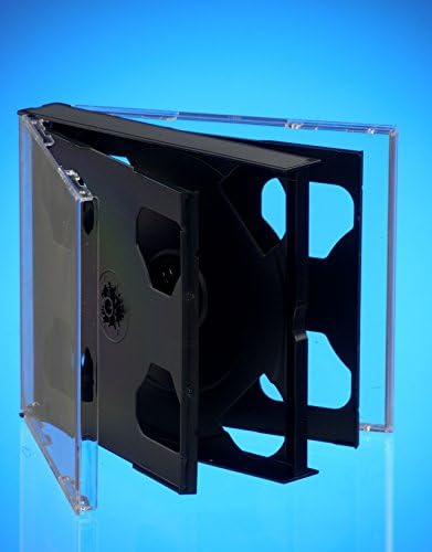 5 x Dragon Trading 6 Disc CD DVD Blu Ray Disc 25mm Thick Multibox. to Hold 6 Discs with Space to Insert Front and Back Cover. Same Cases As Used by Music Labels for 6 Disc.