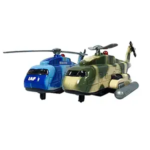 Jack Royal Rescue Helicopter (Set of 2) Combo of 2 Offer (Blue Green)