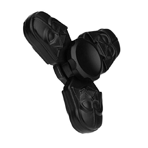 Fidget Hand Spinner Spielzeug Tri Fidget Finger Spinner Spielzeug für Kinder und Erwachsene Spielzeug Geschenke (Schwarz) - 3