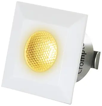 Crompton Star Domestic Recessed 2-Watt LED Spot Light (Warm White, Square)