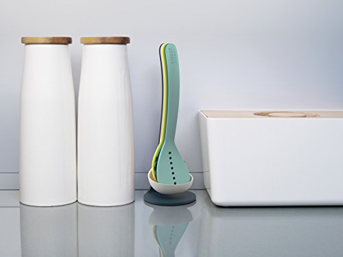Joseph Joseph 10140 Nest Kuchenhelfer Plus Opal Küchhelfer-Set mit magnetischem Aufbewahrungsständer Nylon, 6 Einheiten, 11,3 x 11,3 x 33,5 cm, opalfarben - 4