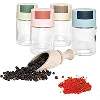 2 Stück Probefläschchen Mit Löffel | Glas-Dosierer Für Pulver & Gewürze