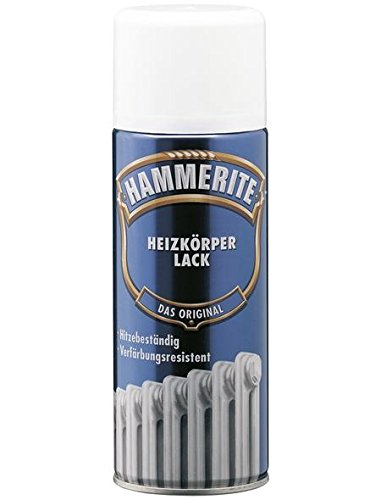 400 ml Hammerite Heizkörperlack Spraylack Weiß, Glanz