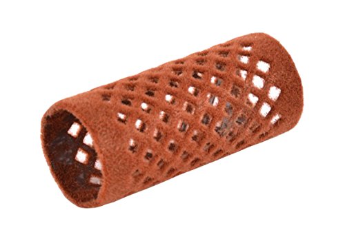 Solida Metallwickler beflockt, 28 mm, braun( 12er Pack)