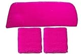 Just 4 Fun Leisurewear Sweatband Headband & 2 Wristbands One size, Neon Pink, One Size