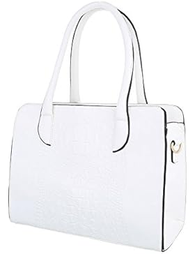 iTal-dEsiGn Damentasche Mittelgroße Schultertasche Handtasche Kunstleder TA-K83