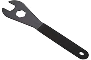RISEGUN Llave de Cono de Bicicleta, Llave Cónica de Bicicleta Multifuncional de 17 mm, Herramientas de Reparación de Acero Al Carbono, Llave Llave de Tuerca Abierta, para Ciclistas