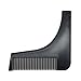 Price comparison product image 3 Colors Beard Shaping Comb Hair Styling Anti-Static Brush Beard Hair Trimming Template Modeling Tools Hair Shaving Brush Combs,black