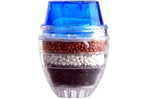 Shop-STORY – Filtro purificador de agua de 4 niveles de carbón con boquilla apilable en un grifo de 16 a 19 mm de diámetro.