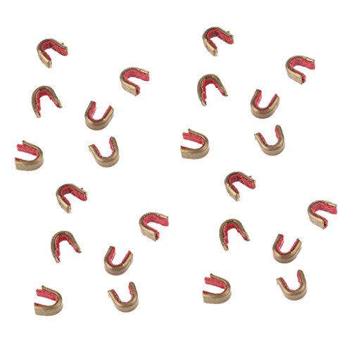 MagiDeal Set de 24pcs Pince Boucle Clip de Corde d'Arc Bowstring Nocks Accessoire de Tir à L'arc Chasse