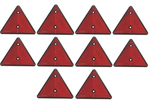 leisure MART LMX1878 - Reflectores Triangulares, Color Rojo