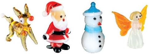 Looking Glass Miniature Collectible - Christmas (4-Pack)