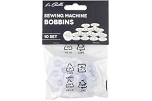 La Canilla ® - Canillas Máquina Coser Singer, Alfa Plástico Pack de 10 Bobinas Compatibles con Silvercrest, Brother, Juki y más
