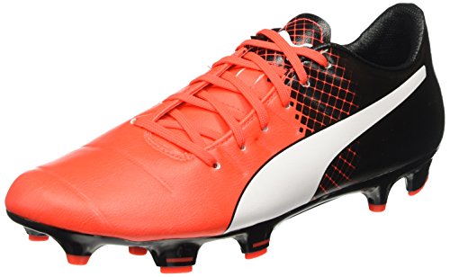 Puma Scarpa Da Calcetto Evopower, Rosso/Nero/Bianco, 46 (11 UK)