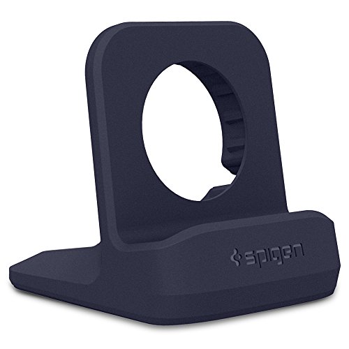 Apple Watch Ladestation, Spige [Prämie TPU][Kompatibel zum Nachtmodus] [WatchOS 2] für Apple Watch Series 1 / Series 2 / 42mm / 38mm, Apple Watch (2015), Apple Watch 2(2016), Apple Watch Sports, Apple Watch Stand , Apple Watch 2 Halterung - S350 Midnight Blue