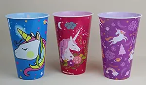 Perpetual Bliss 1 Pcs Reusable and Washable Food Box Theater Style Popcorn Tubs Bowl Plastic Container Bucket Birthday Return Gifts-Multi Color