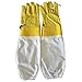 Produktbild Junjiagao Imkerei-Handschuhe Ziegenleder EIN Paar Imker-Schutzhandschuhe mit belüfteten Ärmeln Groß Ideal für den Imker für Anfänger, 21-23 Zoll (Color : Gold, Size : XL)