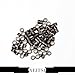Neitsi® 5mm Silicone Lined Micro Rings Links Beads Linkies for I Bonded Tipped Hair Extensions (500, Dark Brown#)