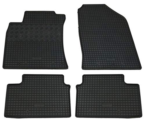 AD Tuning GmbH & Co. KG Gummi Fussmatten Set, 4teilig, Gummifussmatten Gummimatten