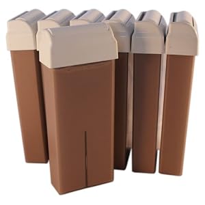 EpilWax Complete Hair Removal Waxing Kit - with 12 Chocolate Wax Roll-on Cartridges, Roll On Wax Heater, 100 Strips and… - Image 3