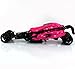 NEW ZETA VOOOM RASPBERRY (DOTS) BUGGY STROLLER PUSHCHAIR WITH LARGE SUN CANOPY HOOD with Rain Cover