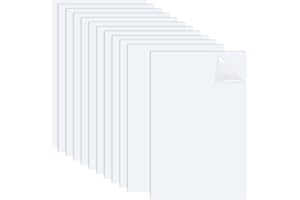 OLYCRAFT 12 stycken ABS-plastblad vit 15x10 cm ABS-plastpanel 0,5 millimeter tjockt hårt plastblad flexibelt polistirenskydd