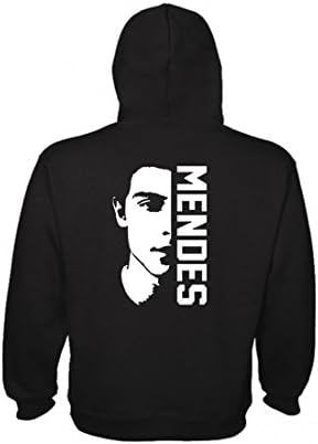 wallshirt Shawn Mendes Hooded Sweatshirt Hoodie Autumn Winter Unisex, Black - Black, XX-Large