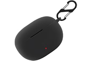 BIIULHCI Silikonowe etui do Beats Studio Buds+, odporne na uderzenia etui ochronne i skóra Protective Case Cover do Beats Studio Buds Plus z breloczkiem (czarne)