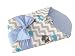 The Gorgeous 1 Baby swaddle blanket 0-4 months (Elephant, Blue)