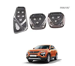 PRIKNIK Anti-Skid Car Pedals(Manual Shift) 3 Pcs Sports kit Pad Covers Set Compatible with Harrier