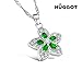 Produktbild Colgante de Acero Montado con Zirconitas Green Flower Hûggot (45 cm)