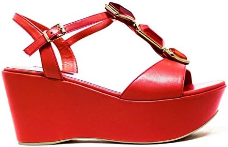 LUCIANO BARACHINI 6315D SURIMI BLACK WOMEN'S SHOES SANDALS WEDGE, 2016 NEW COLLECTION SPRING SUMMER 6315