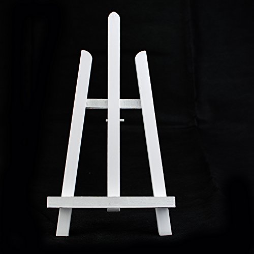 WHITE COLOR BEECH WOOD 390MM ARTIST TABLE TOP DISPLAY EASEL – BEST EUROPEAN QUALITY by Quantum Art - 2