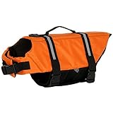Nuestro perro Salvavidas flotante, es ajustable que puede ayudar a su perro a nadar. también es mejorada para reflejar la luz a lo largo de las correas, manteniendo a su mascota visible en la noche, al atardecer y amanecer.