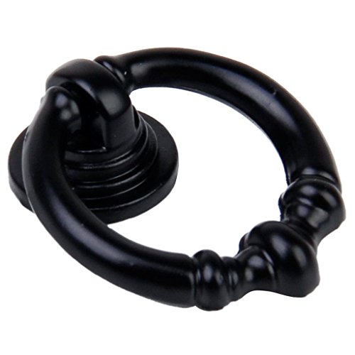 Ziehgriff Knopf – TOOGOO(R) 3 Paar Vintage Schublade Kommode Schrank Ziehgriff Knopf Griffe Schwarz - 4