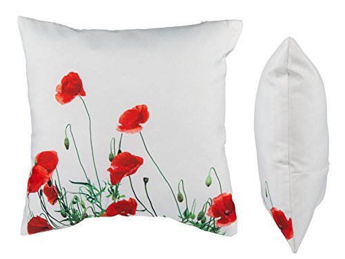 Bada Bing 2er Set Kissen Mohnblumen Mohnwiese Blumen 40 x 40 Sommer Wiese 281 - 2