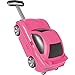 Produktbild Unbekannt Rosa Sportwagen Trolley für Mädchen 47 cm • Kinder Hartschalenkoffer Kinderkoffer Hartschalen Rutscher Auto