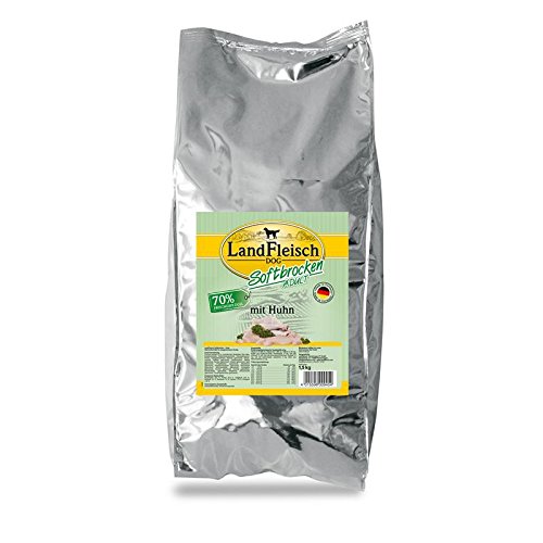 Landfleisch Dog Softbrocken Poulet, 1er Pack (1 x 1,5 kg)