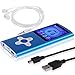 Produktbild Demana Media Player (4. Generation), MP3- / MP4-Player, LCD-Display, Video-Unterstützung, 32 GB (inkl. Speicherkarte), blau, 16 GB