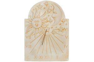 QEM Cadran Solaire Motif Éclipse Grand modèle Pierre Naturelle 40cmx60cm