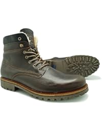 Pielsa 12641 - Bota de montaña de cordones color marrón oscuro para hombre