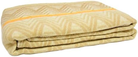 Lanerossi Marzotto Wool Blend Blanket Single Bed Art. Torino N641 beige
