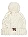 Produktbild Aran Workshop Warm Winter Cream White Diamond Cable Bobble Beanie Hat