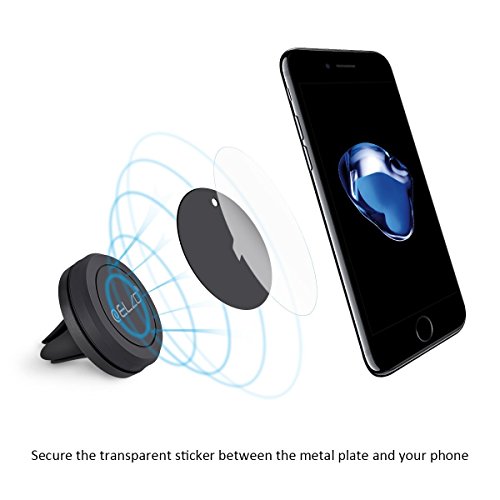 Elzo Soporte Movil Coche 2 unidades Coche Magn  tico Soporte Air Magn  tico Universal Soporte de Smartphone Soporte Magn  tico de Mov  l Soporte de Coche Smartphone para Rejillas del Aire de Coche Soporte Telefono Coche para iPhone 7 6s 6 5s 5 Plus  Samsung Galaxy S6 Note 4 LG G3 y Dispositivo GPS    Negro   Rojo   