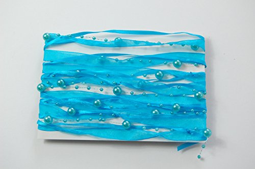 Fibula [Style] ® Komplettset „Flair türkis“ Größe S Tischdekoration für Hochzeit/Taufe/Geburtstag/Kommunion/Konfirmation/Jubiläum in türkis – creme für ca. 8 – 10 Personen - 6