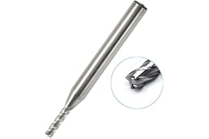 ANGGREK 4-Flute End Mill Bits 1/8x1/4 HSS CNC Straight Shank Drill Bits Cutter for Metal Wood Aluminum Steel Titanium