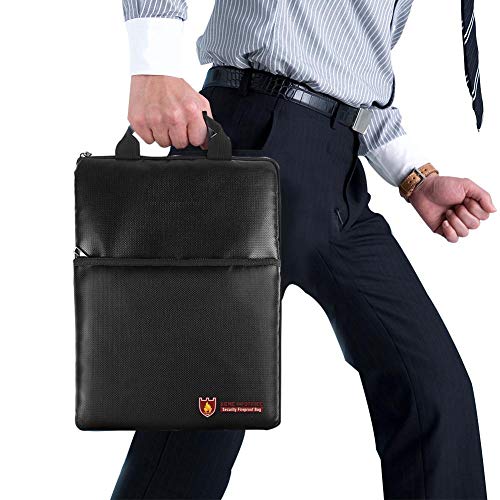 Preisvergleich Produktbild Feuerfeste Tasche Klassische Messenger Businessman Aktentasche Fire Safe Aufbewahrung Dokumententasche Sicherer Schutz Wertsachen Schutz Verstellbare Träger Geldbörse Geldbeutel Geldbeutel Wertgegenstände Daten Handtasche