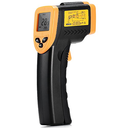 Termómetro Infrarrojo GrandBeing, -50 ~ 380? (-58 ~ 716?) Pistola de Temperatura Digital Sin Contacto Infrarrojo con Retroiluminación